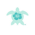Sea Turtle Hibiscus Sticker