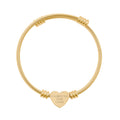 Engraved Heart Cuff Bracelet
