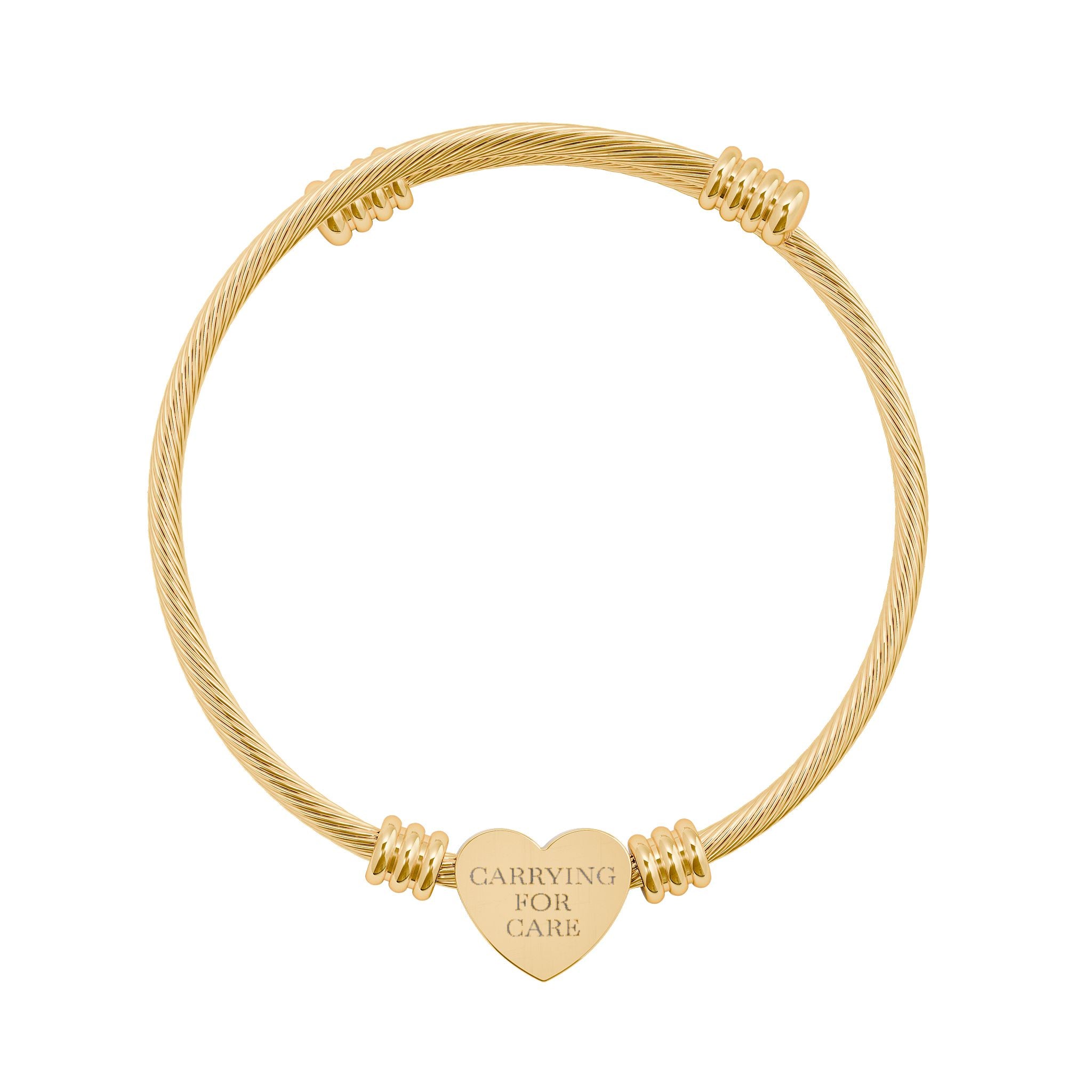 Engraved Heart Cuff Bracelet
