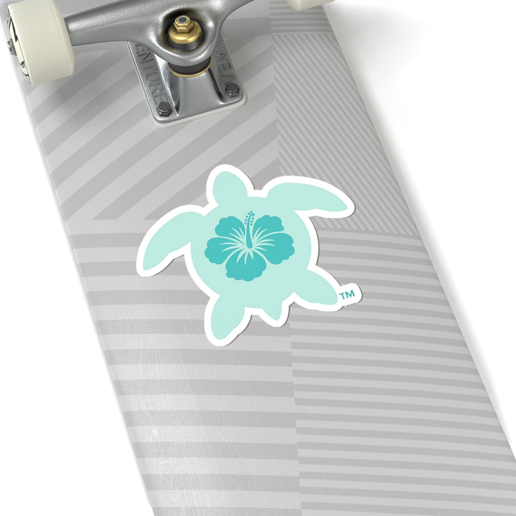Sea Turtle Hibiscus Sticker